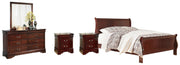 Ashley Furniture Alisdair bedroom set featuring a modern bed frame, matching nightstands, and stylish bedroom decor.