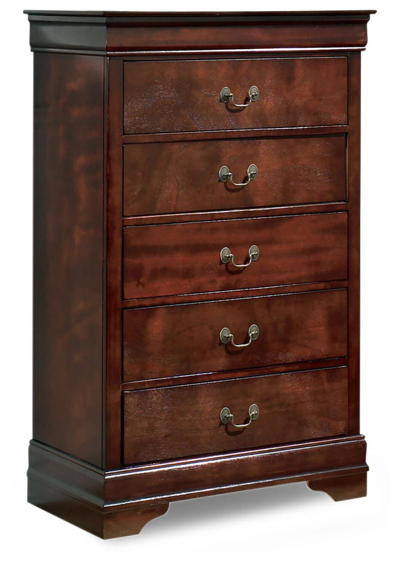 Ashley Furniture Alisdair Chest of Drawers, wooden storage chest with multiple drawers, dark finish, modern design.