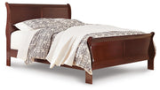 Ashley Furniture Alisdair bedroom set featuring a bed frame, matching nightstands, and dresser with modern wood finish.