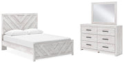 Ashley Furniture Cayboni bedroom set, featuring a modern bed frame and matching nightstands, in a stylish bedroom setting.