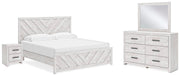 Ashley Furniture Cayboni bedroom set featuring a modern bed frame, matching nightstands, and coordinated bedroom furniture.