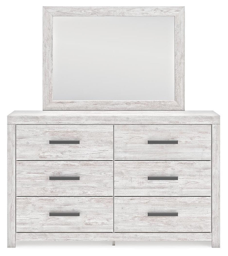 Ashley Furniture Cayboni Bedroom Set with a headboard and matching bedroom furniture, shown from a front angle.