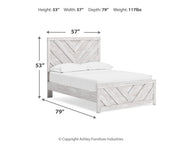 Ashley Furniture Cayboni bedroom set with a modern bed frame, nightstands, and matching furniture in a stylish bedroom scene.