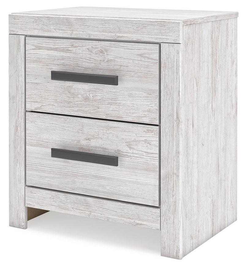 Ashley Furniture Cayboni bedroom set, including bed frame and matching furniture, shown from an angled view in the image.