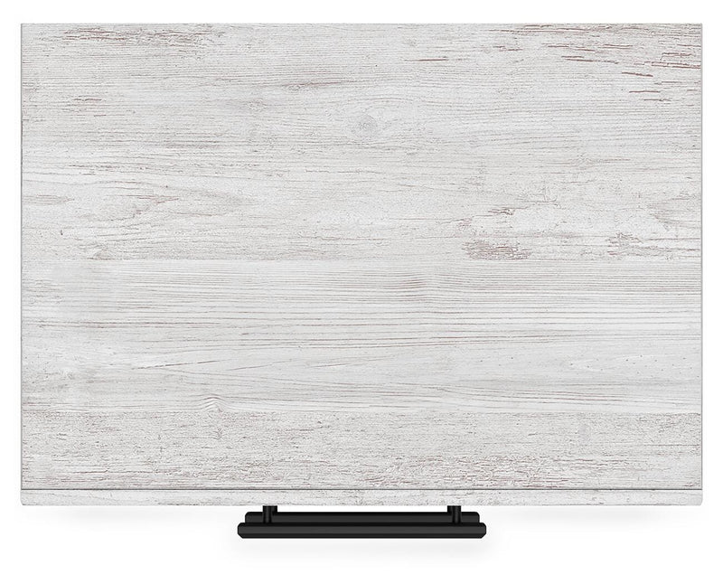Ashley Furniture Cayboni nightstand with a dark wood finish and sleek top surface, featuring modern design and clean lines.