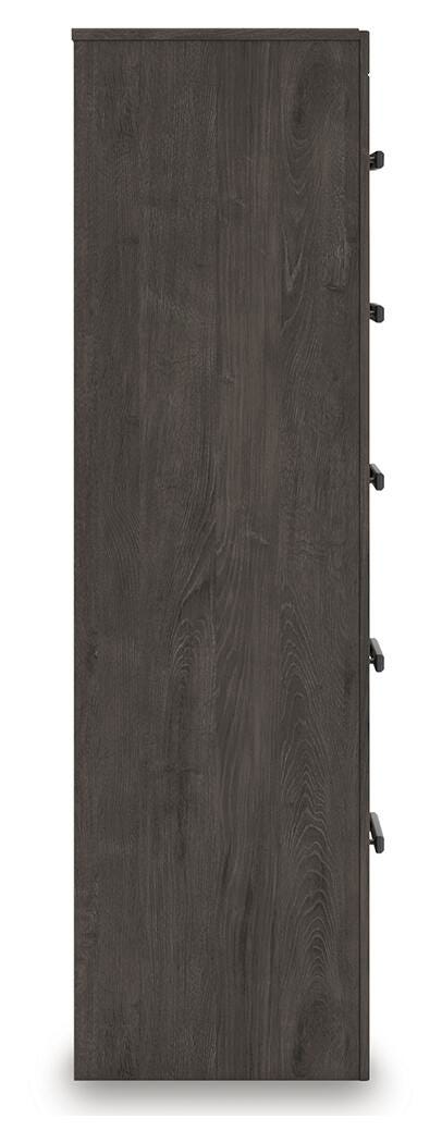 Ashley Furniture Prendonea chest of drawers, wooden bedroom storage unit with multiple drawers and modern design.