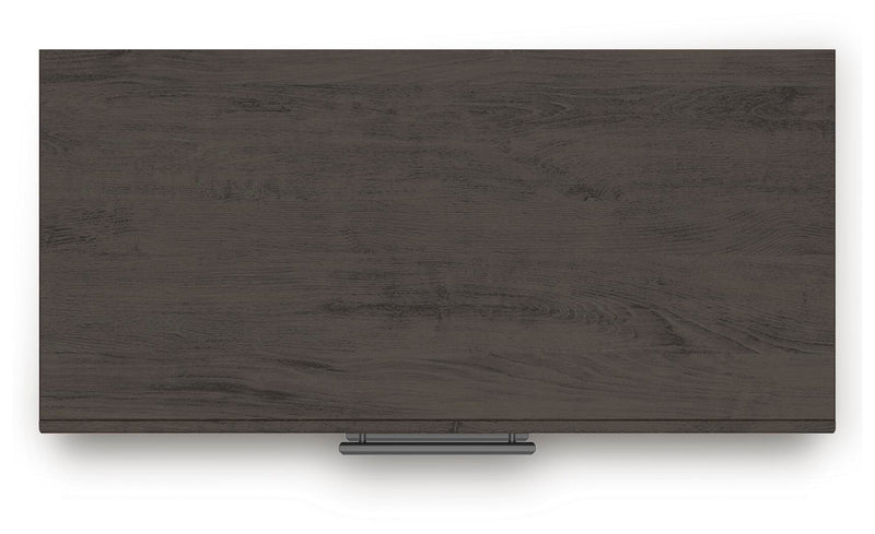 Ashley Furniture Prendonea chest of drawers with a sleek wood finish and modern design, featuring multiple spacious drawers.