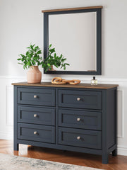 Ashley Furniture Landocken bedroom set featuring a bed, dresser, and nightstands in a modern bedroom design.