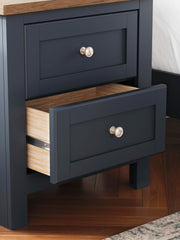 Ashley Furniture Landocken Bedroom Set featuring a stylish bed, dresser, and nightstands in a coordinated bedroom package.
