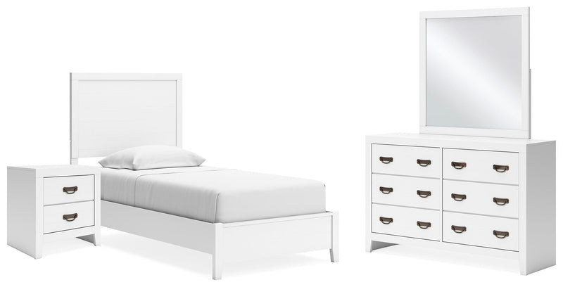 Ashley Furniture Binterglen bedroom set with a stylish bed frame, matching nightstands, and storage options, in a modern bedroom design.