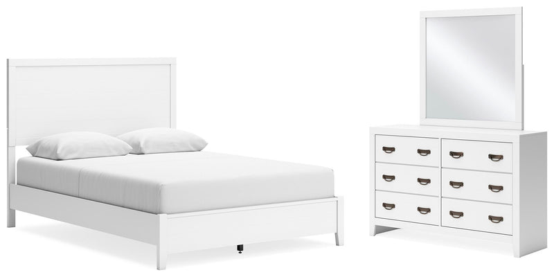 Ashley Furniture Binterglen bedroom set with a modern bed frame and matching nightstands in a stylish bedroom setup.