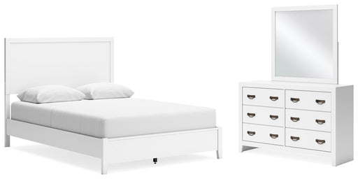 Ashley Furniture Binterglen bedroom set with a modern bed frame and matching nightstands in a stylish bedroom setup.