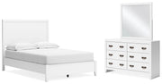 Ashley Furniture Binterglen bedroom set with a bed, dresser, and nightstands in a modern design, shown in a stylish bedroom setting.