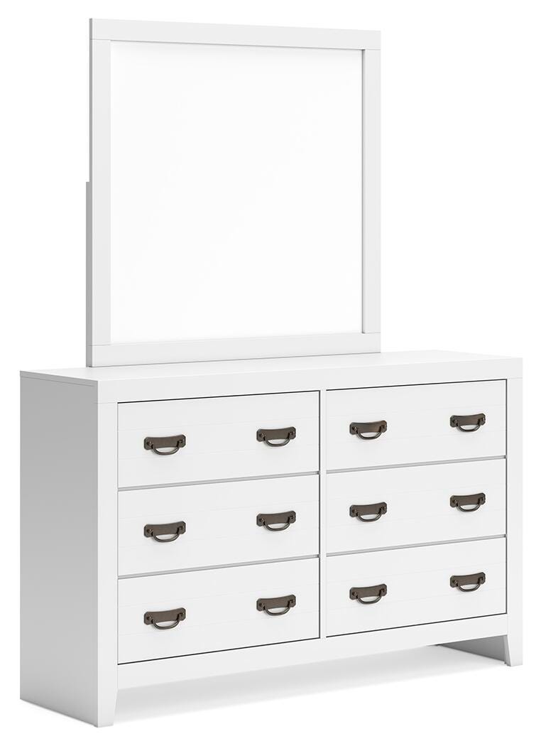 Ashley Furniture Binterglen bedroom set with a bed, nightstands, and dresser in a modern bedroom scene.
