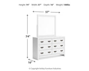 Ashley Furniture Binterglen bedroom set with a bed, dresser, and nightstands in a rustic wood finish.