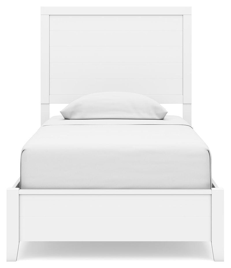 Ashley Furniture Binterglen bedroom set with a headboard, dresser, and nightstand in a modern bedroom decor.