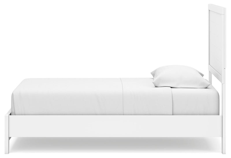 Ashley Furniture Binterglen bedroom set with a bed, nightstands, and dresser in a modern bedroom arrangement.