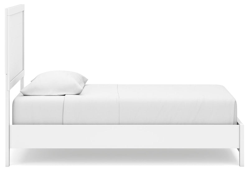 Ashley Furniture Binterglen bedroom set including bed, dresser, and nightstands in a modern bedroom arrangement.