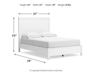 Ashley Furniture Binterglen bedroom set with a bed, nightstands, and dresser in a modern bedroom interior.
