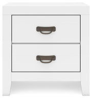 Ashley Furniture Binterglen bedroom set with a headboard, dressed in a cozy, modern bedroom scene.