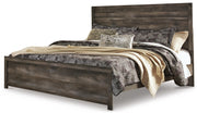 Ashley Furniture Wynnlow bedroom set with a bed, nightstands, and dresser in a stylish wood finish.