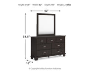 Ashley Furniture Covetown bedroom set featuring a stylish bed frame, matching nightstands, and coordinating bedroom furniture.