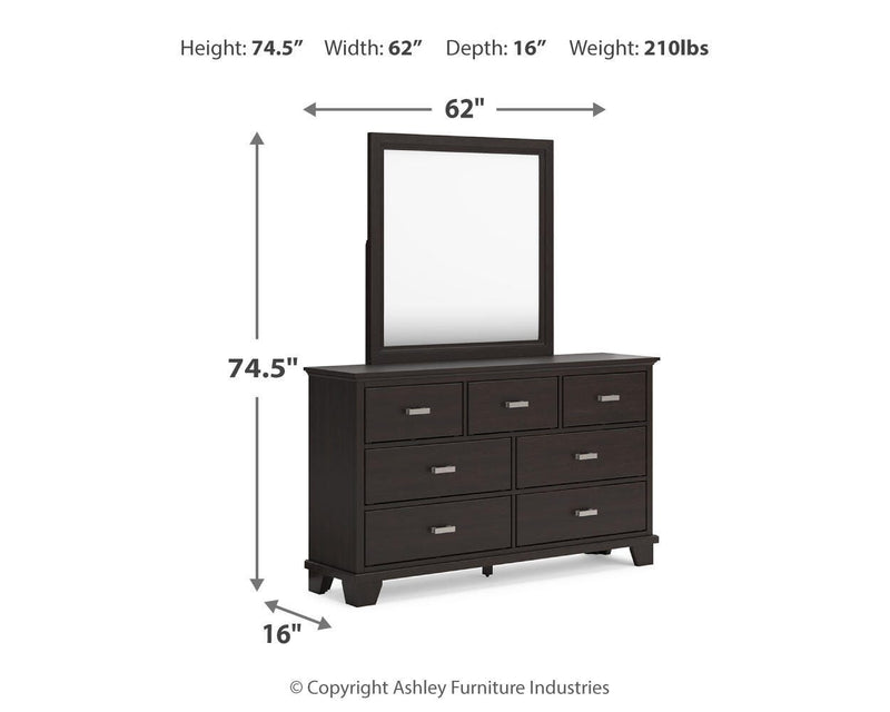 Ashley Furniture Covetown bedroom set featuring a stylish bed frame, matching nightstands, and coordinating bedroom furniture.