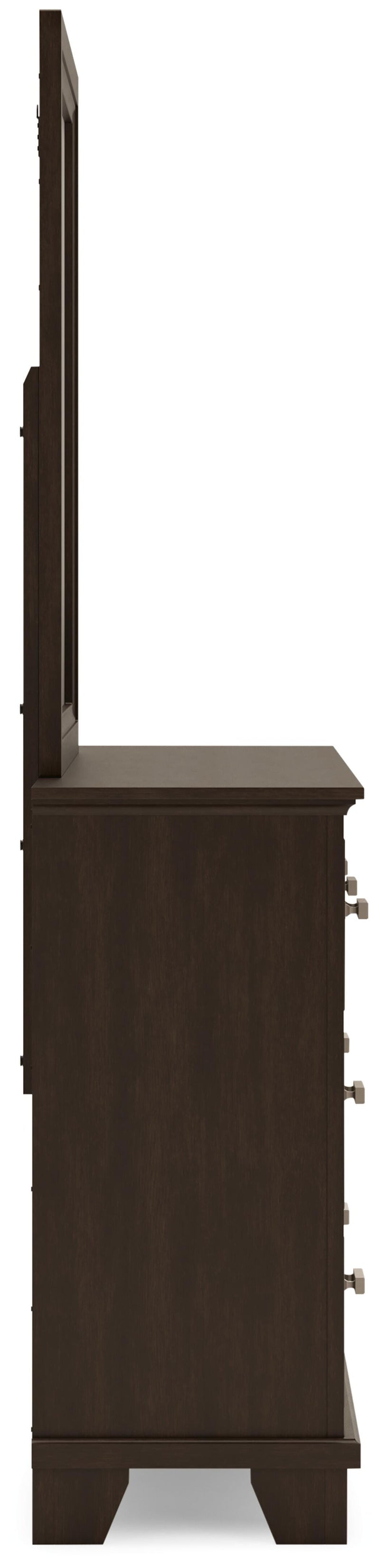 Ashley Furniture Covetown bedroom set with a queen-sized bed, dresser, and nightstands in a modern bedroom scene.