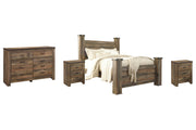 Ashley Furniture Trinell bedroom fireplace set with wooden mantel, decorative accents, and cozy design for a stylish bedroom centerpiece.