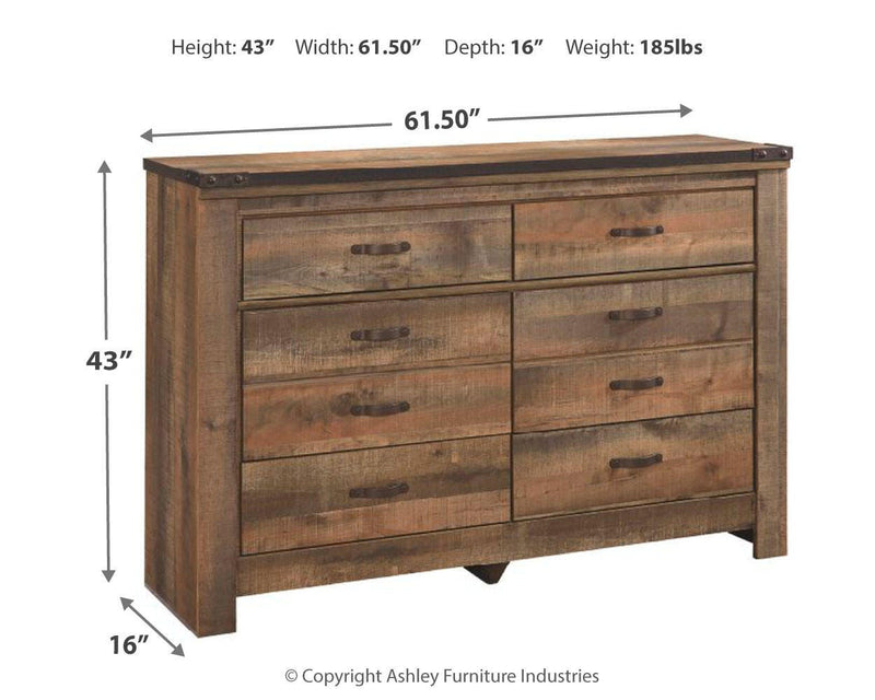 Ashley Furniture Trinell bedroom fireplace set with decorative mantel and built-in storage, in a classic design for cozy bedrooms.