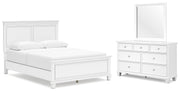 Ashley Furniture Fortman bedroom set featuring a bed frame and matching nightstands in a modern design.