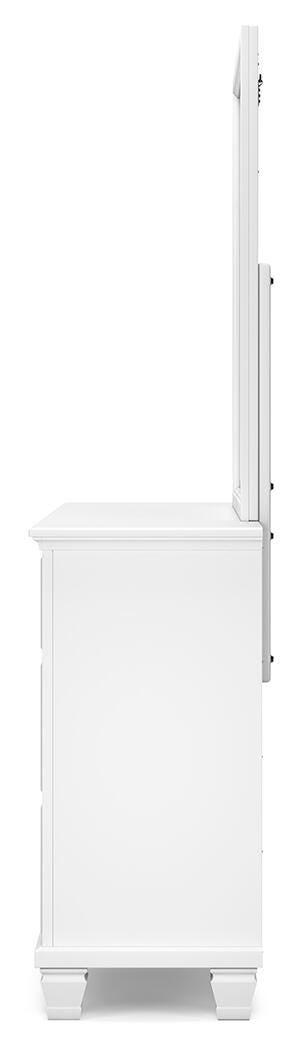 Ashley Furniture Fortman dresser and mirror set, featuring a wooden dresser with matching mirror, modern design and rich finish.