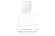 Ashley Furniture Fortman bedroom mirror with a sleek, framed design, perfect for adding style to your bedroom decor.