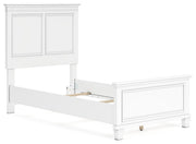 Ashley Furniture Fortman bed with a sleek, modern design featuring a sturdy frame and stylish headboard.