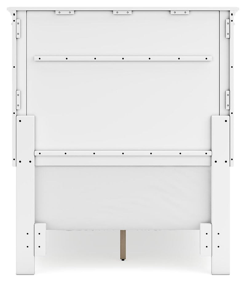 Ashley Furniture Fortman Bed with dark wood finish, featuring a sturdy headboard and elegant design for a modern bedroom setting