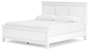 Ashley Furniture Fortman Bed with a sturdy wooden frame and stylish design, shown from an angled view.