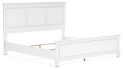 Ashley Furniture Fortman Bed with a sturdy frame and classic design, shown from an angled view in the image.