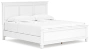 Ashley Furniture Fortman Bed with dark wood finish, showcasing a stylish bed frame with clean lines and a modern design.