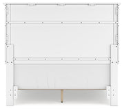 Ashley Furniture Fortman Bed with a dark wood finish, showcasing a sturdy frame and elegant headboard design.