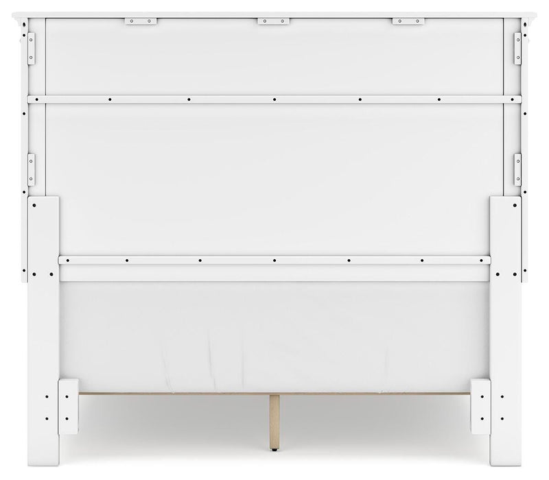 Ashley Furniture Fortman bedroom set showing a stylish bed frame with matching nightstands and a modern bedroom design.