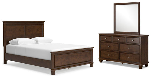 Ashley Furniture Danabrin bedroom set, featuring a bed, nightstands, and dresser in a modern bedroom design.