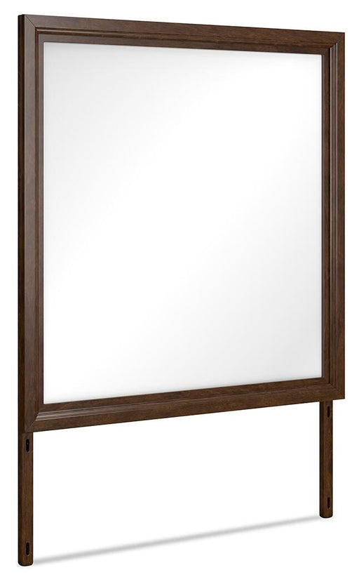 Ashley Furniture Danabrin bedroom mirror, angled view showing the stylish frame and reflective glass surface.