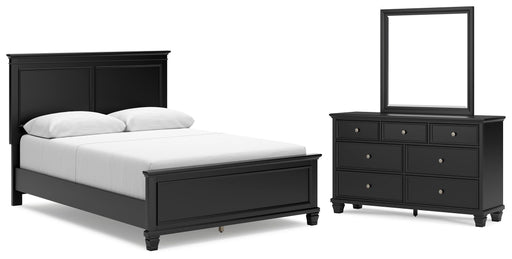 Ashley Furniture Lanolee bedroom set featuring a stylish bed frame, matching nightstands, and coordinated bedroom furniture.