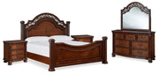 Ashley Furniture Lavinton bedroom set featuring a spacious bed, matching nightstands, and elegant bedroom decor in a modern style.