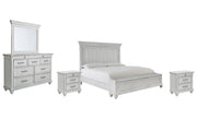 Ashley Furniture Kanwyn bedroom set featuring a stylish bed, matching nightstands, and coordinated décor in a modern bedroom style.