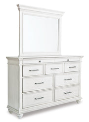 Ashley Furniture Kanwyn bedroom set featuring a stylish bed frame, matching nightstands, and coordinated bedroom furniture in a modern design.
