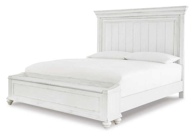 Ashley Furniture Kanwyn bedroom set featuring a stylish bed frame, matching nightstands, and coordinating bedroom furniture.