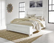 Ashley Furniture Kanwyn bedroom set featuring a stylish bed frame, matching nightstands, and coordinating bedroom furniture.