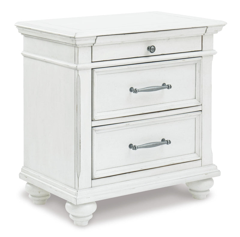 Ashley Furniture Kanwyn bedroom set featuring a modern bed frame, matching nightstands, and coordinated bedroom decor.