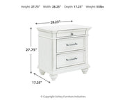 Ashley Furniture Kanwyn bedroom set featuring a stylish bed, matching nightstands, and coordinating bedroom furniture.